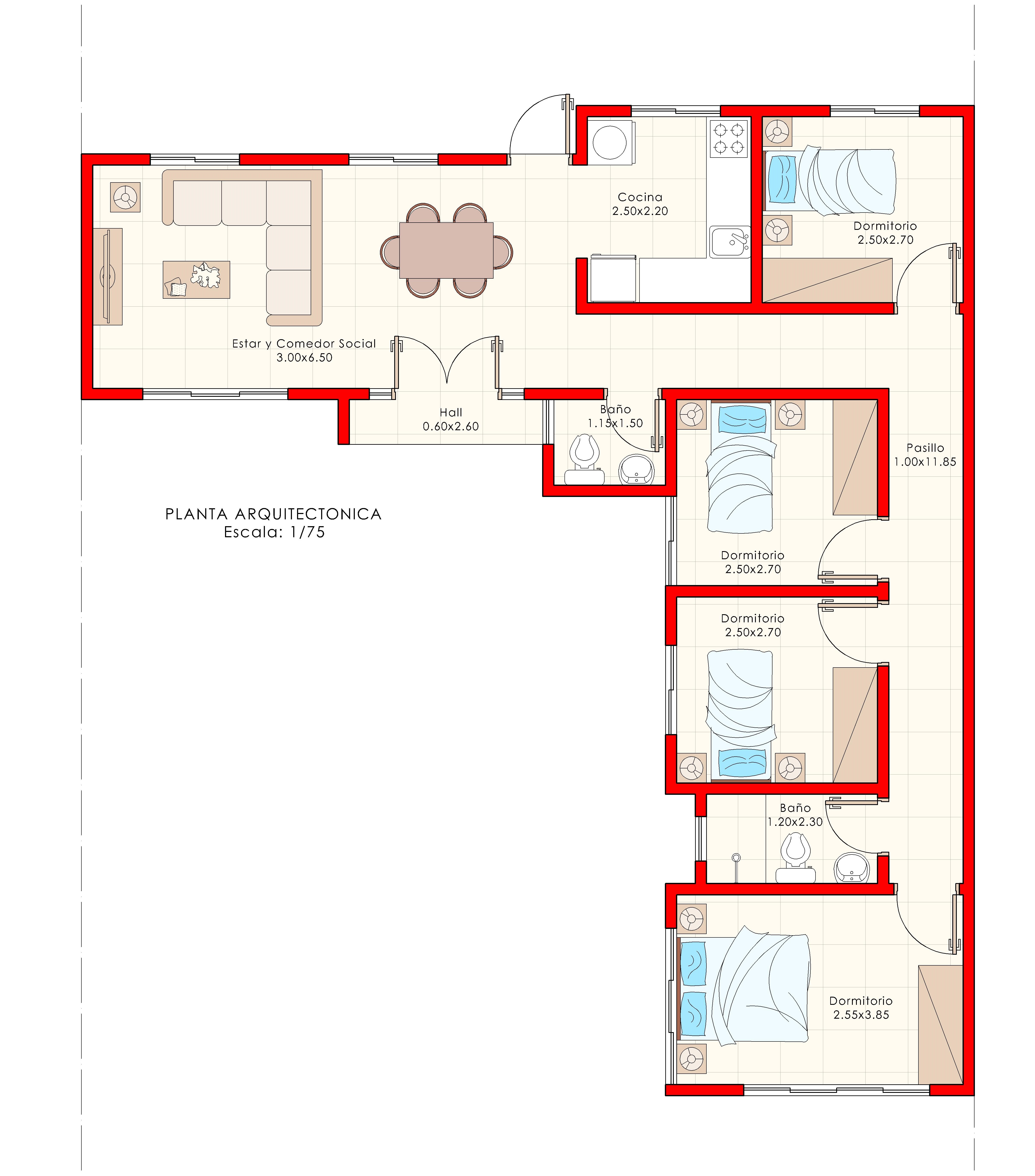 Planta Arquitectonica 85m2.jpg