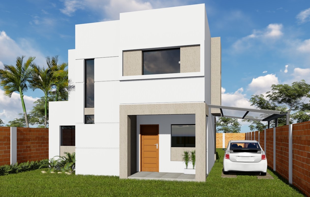 VIVIENDA MINIMALISTA DE 3 HABITACIONES